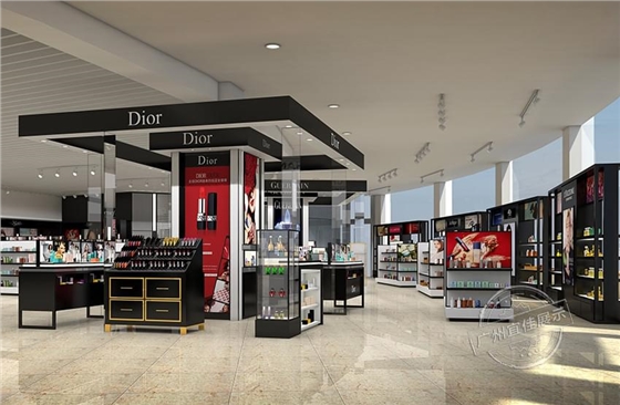 商場(chǎng)化妝品展示柜