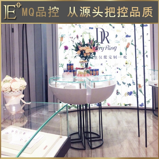 圓形玻璃珠寶展柜 圓形玻璃珠寶展柜