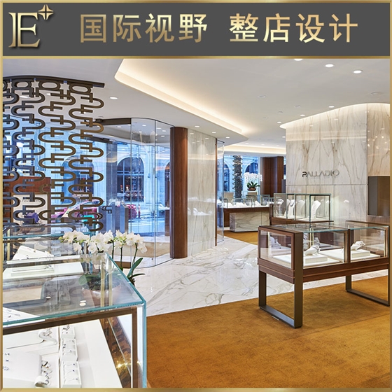 珠寶店里的展示柜 珠寶店里的展示柜