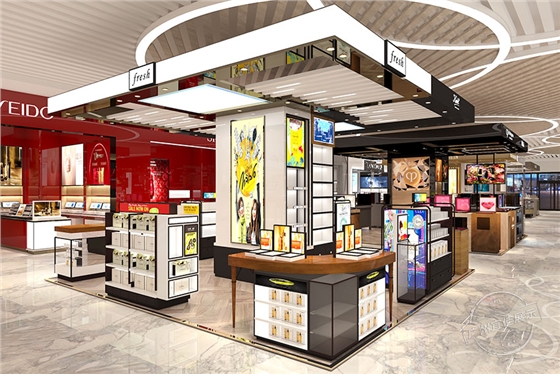 化妝品中島展柜 化妝品中島展柜