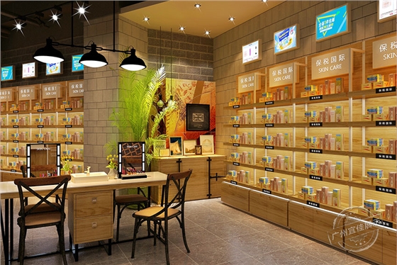 化妝品方形展示柜