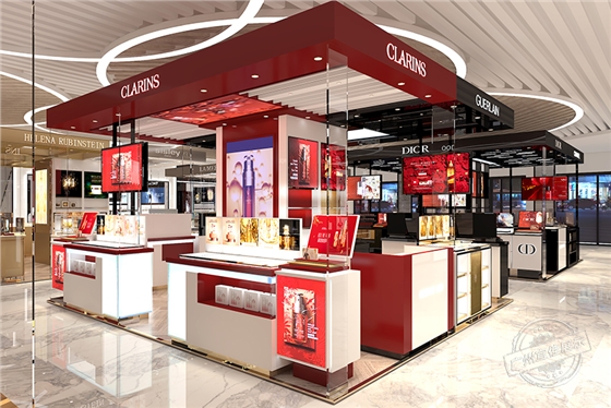 化妝品柜臺(tái)展示柜 化妝品柜臺(tái)展示柜