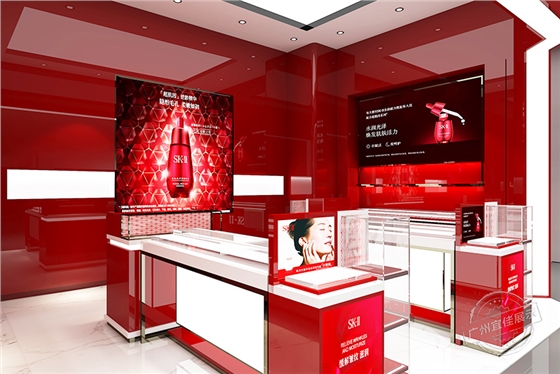 化妝品柜臺展示
