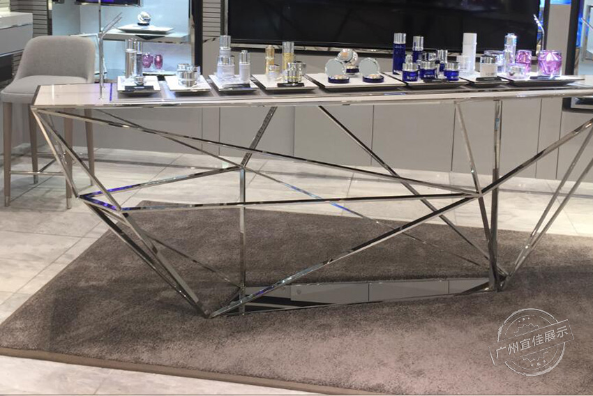 不銹鋼化妝品展柜