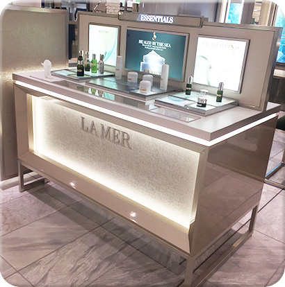 商場(chǎng)化妝品展示柜