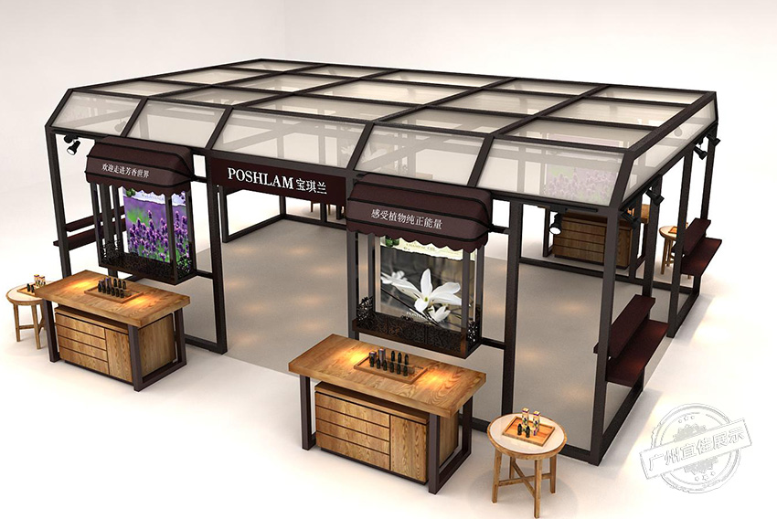 飾面板化妝品展柜定制