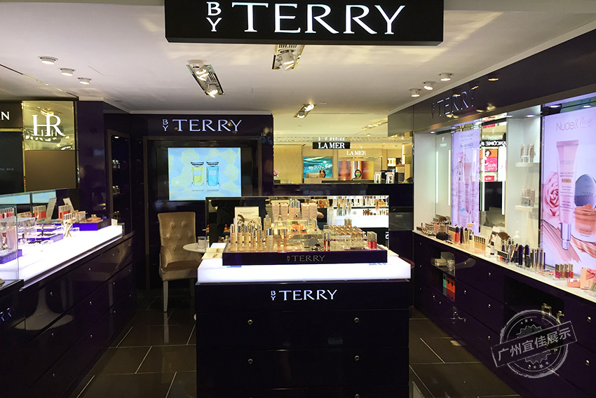 商場烤漆化妝品展柜