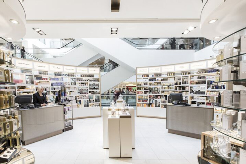 商場烤漆化妝品展柜