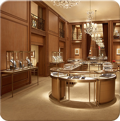 不銹鋼玻璃珠寶展柜