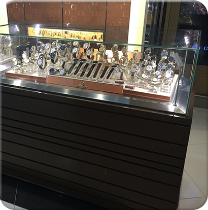 不銹鋼玻璃手表展柜