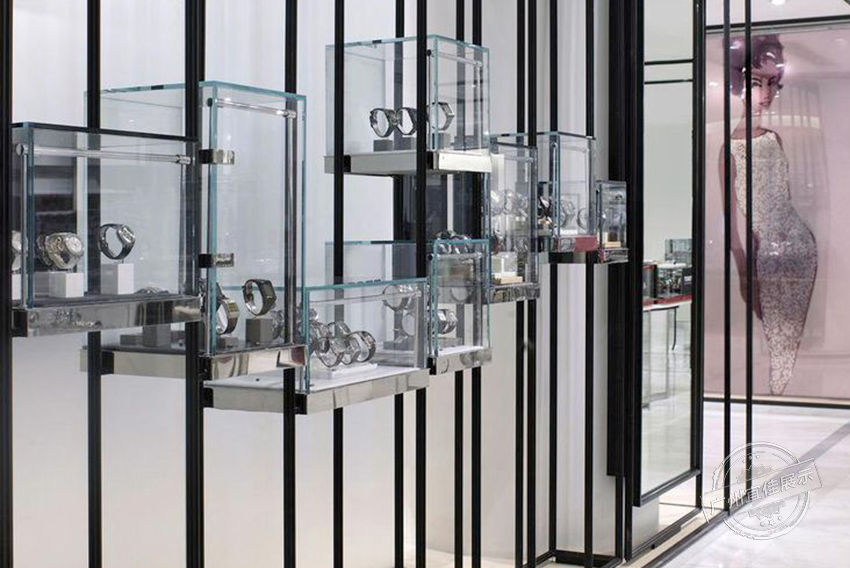 不銹鋼玻璃手表展柜
