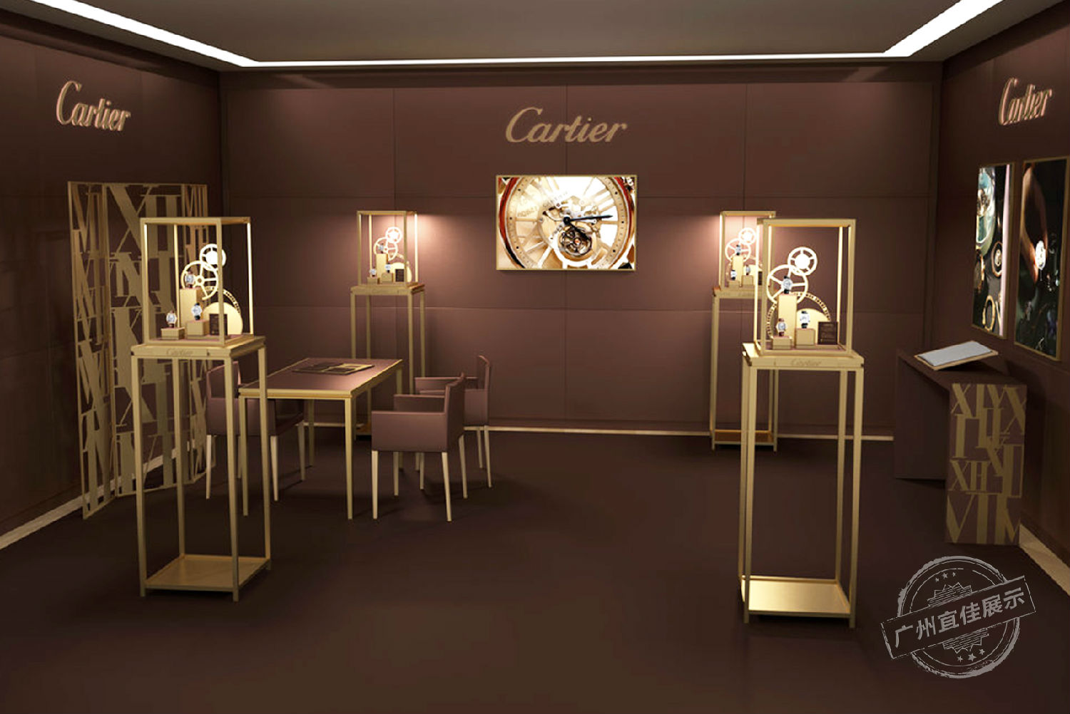 卡地亞 珠寶展柜