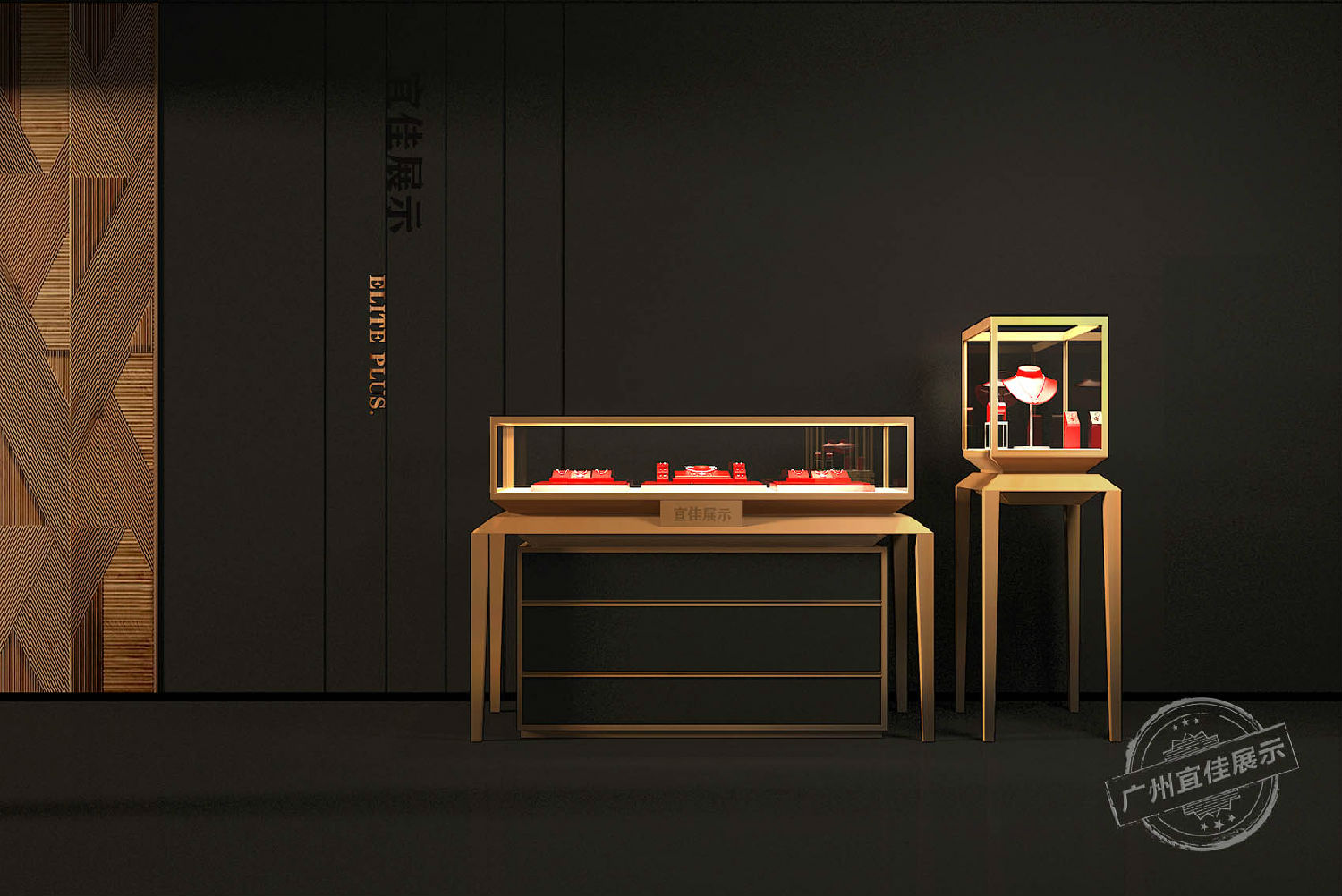 精品 不銹鋼珠寶展柜