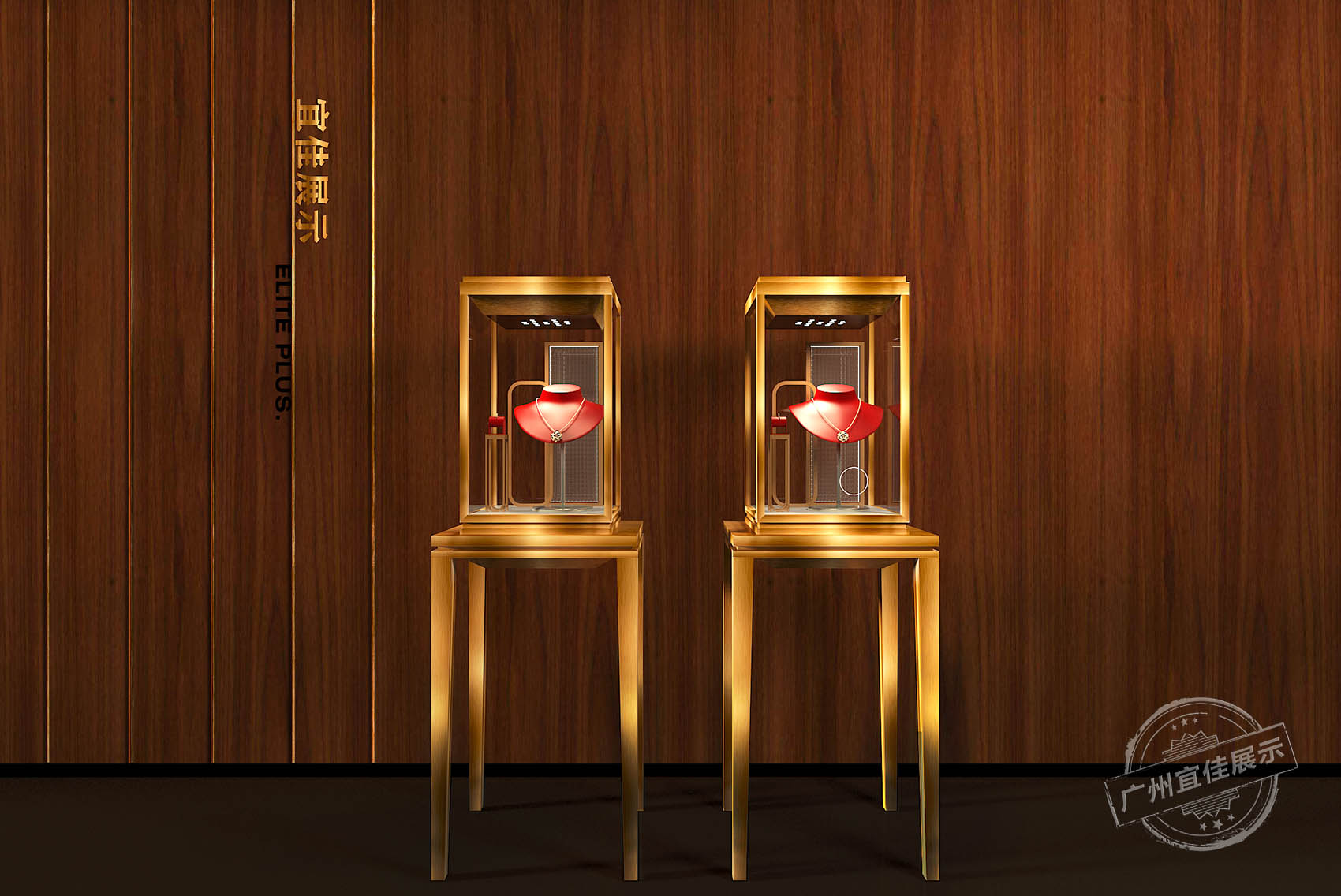 精品 不銹鋼珠寶展柜