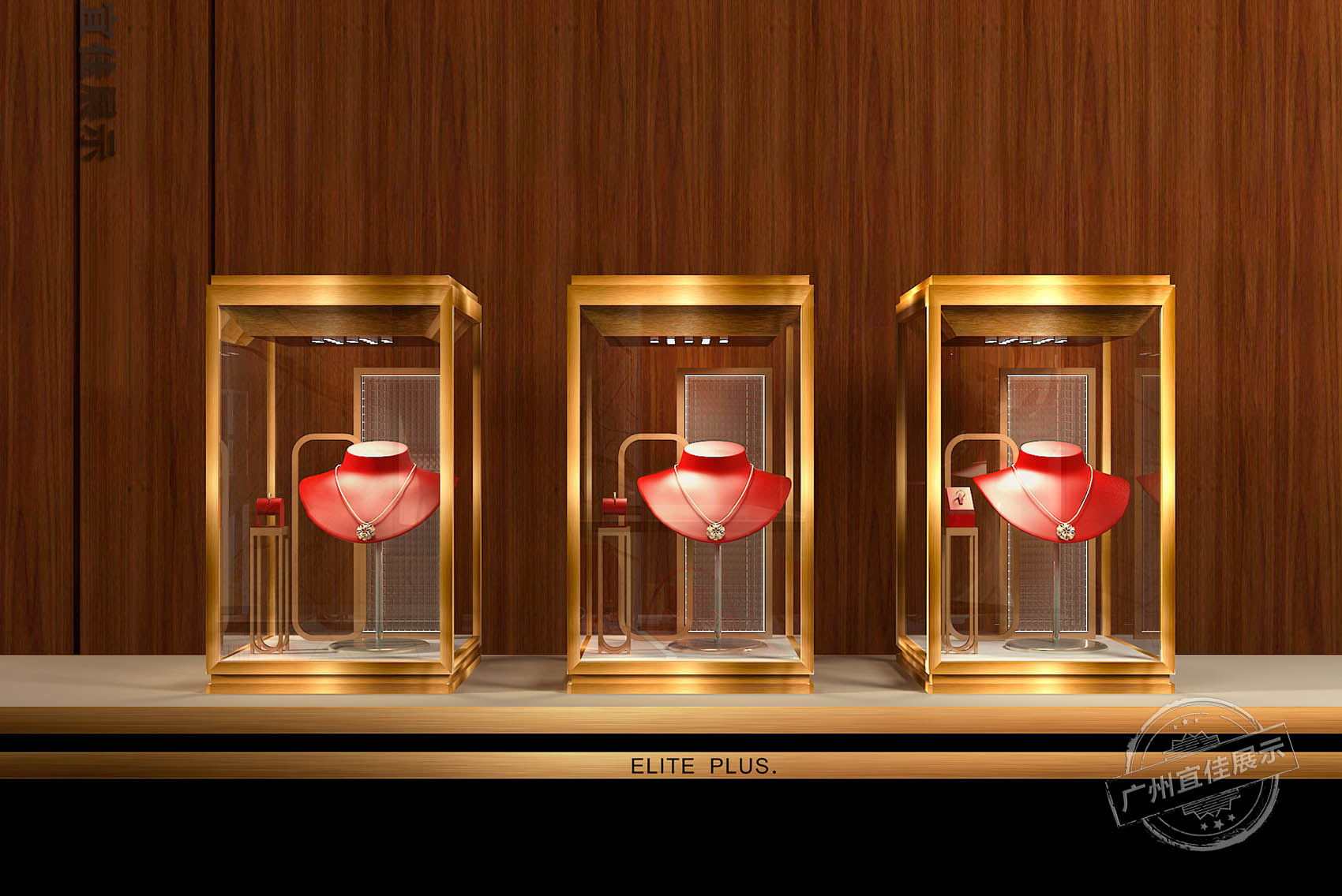 精品 不銹鋼珠寶展柜