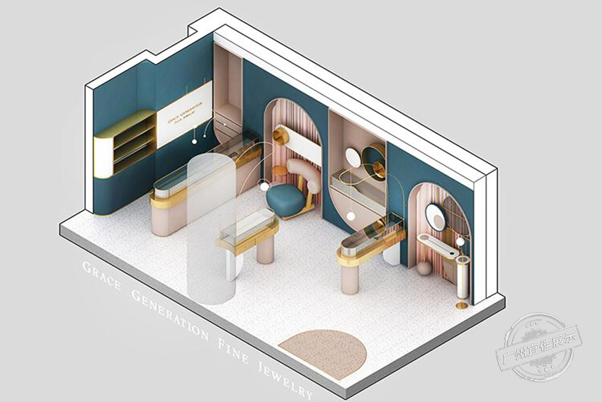 不銹鋼珠寶展柜