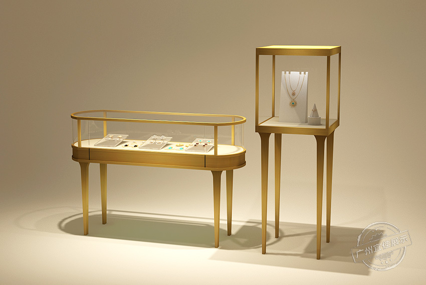 鈦金不銹鋼珠寶展柜