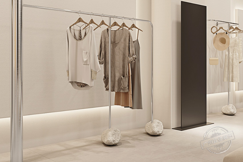 奶油風(fēng) 服裝展柜