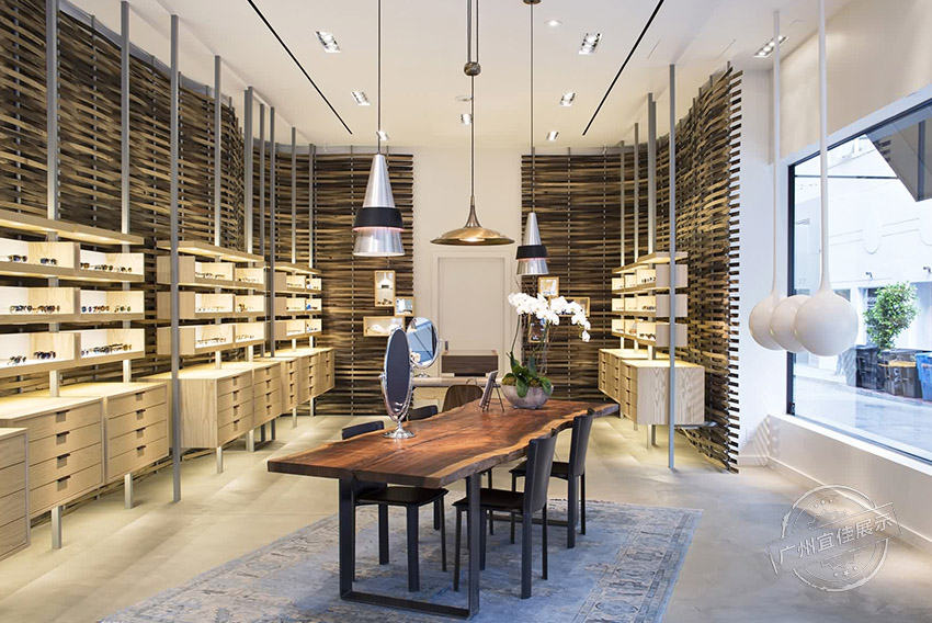 實(shí)木眼鏡展柜