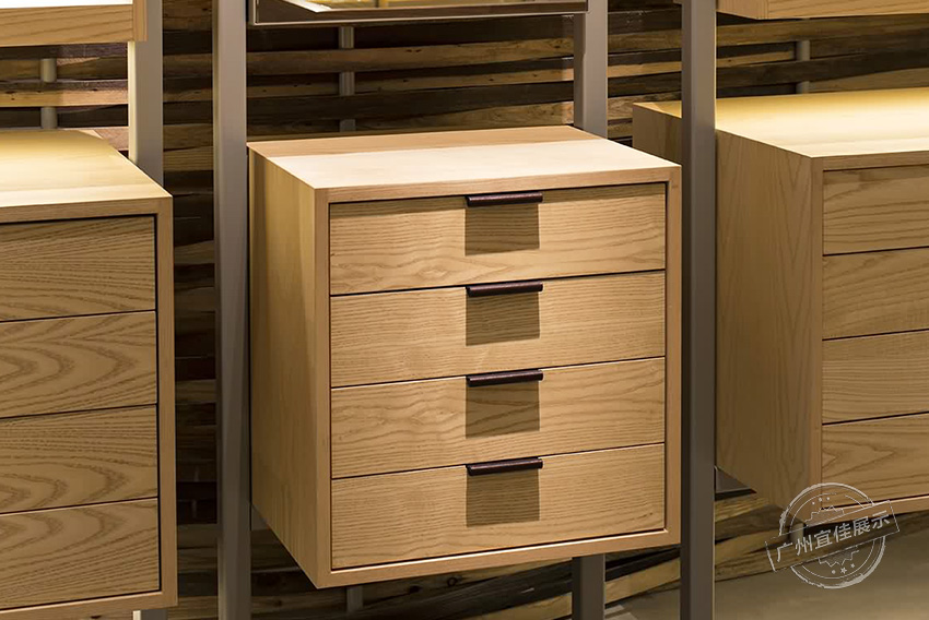 實(shí)木眼鏡展柜