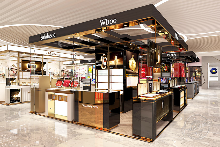 化妝品烤漆展柜