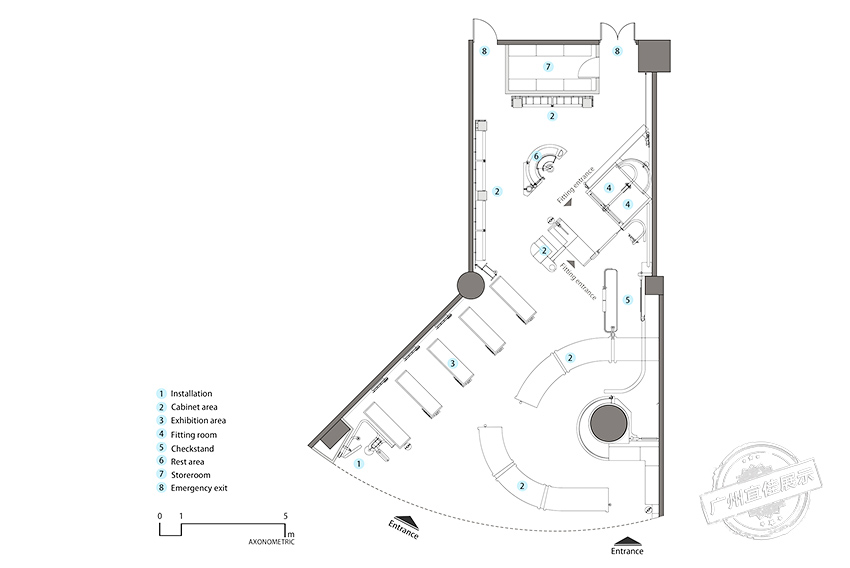 Bananain蕉內(nèi)概念店 服裝展柜（深圳寶安壹方城）