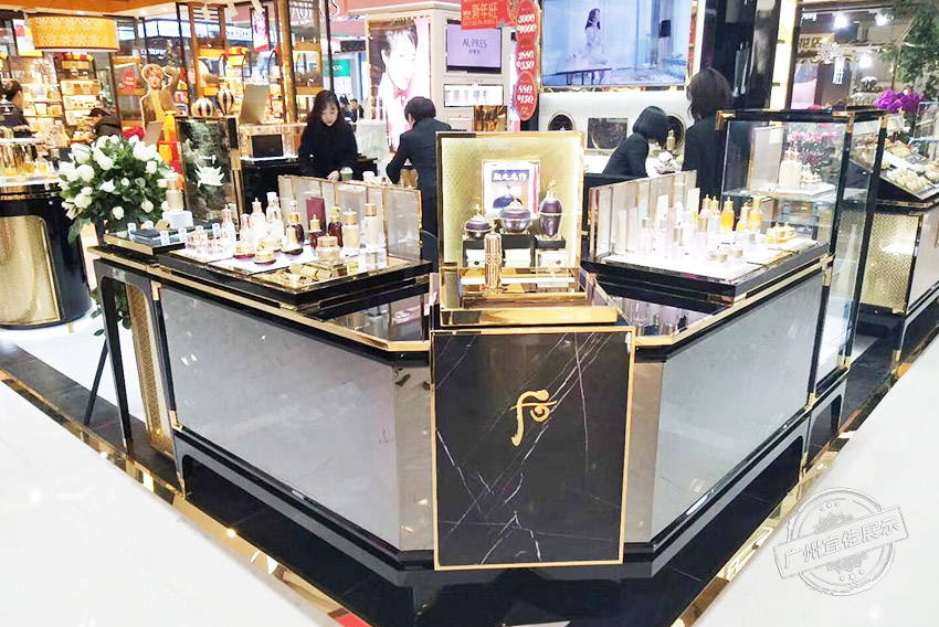 whoo后專柜 化妝品展柜