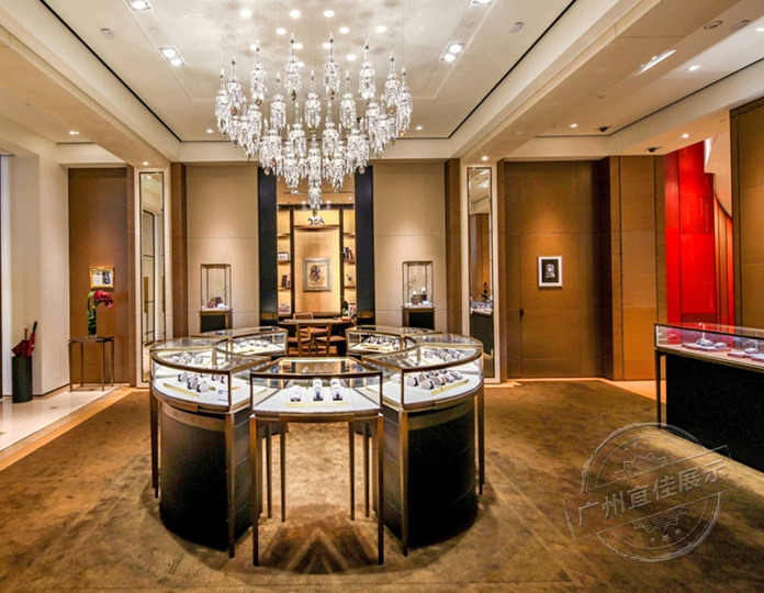 圓形不銹鋼手表展柜